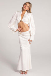 Draped Two Piece Maxi Dress